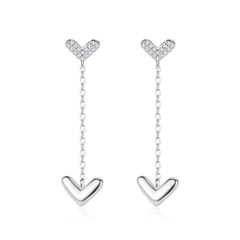 Earrings - Double Hearts