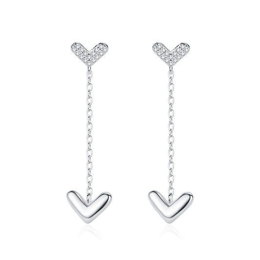 Earrings - Double Hearts