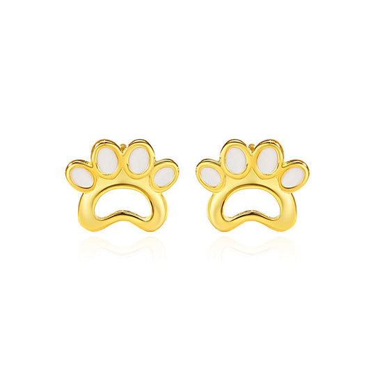 Earrings - Kitten Paw Print