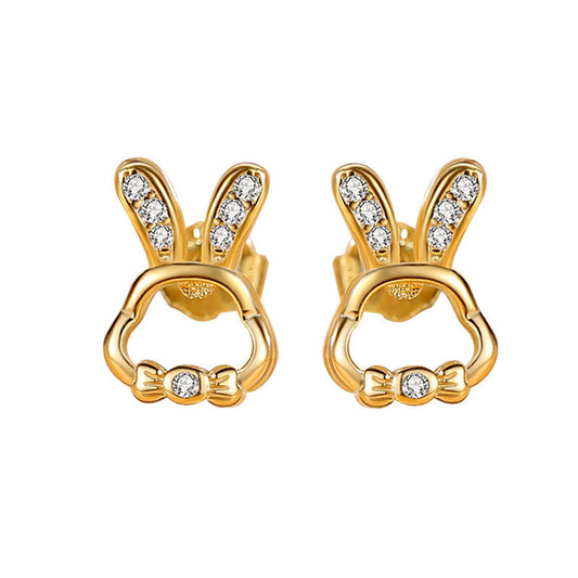 Earrings - Crystal Bunny